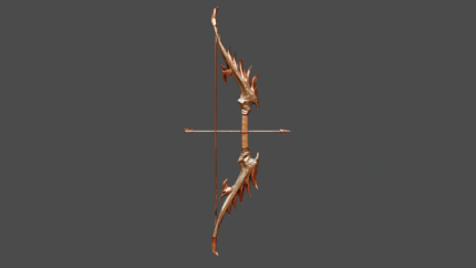 Infernal Spine Bow – Demonic Fantasy Longbow