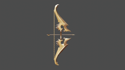 Wyrmbite Bow – Serrated Goldbone Hunter’s Weapon
