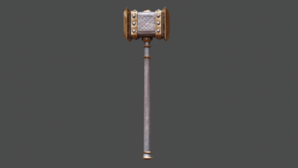 Brassforged Maul – Heavy Fantasy War Hammer