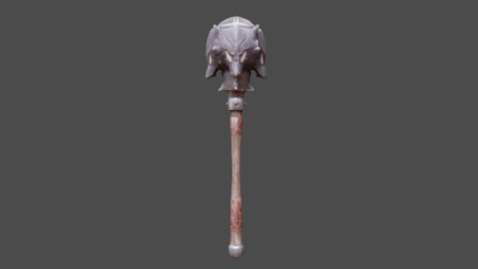 Direwolf Mace – Beast-Headed Crushing Weapon