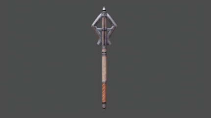 Riftspike Mace – Iron-Framed Tribal Mace