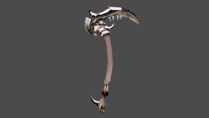 Skullhook Scythe – Bone-Fused Warblade