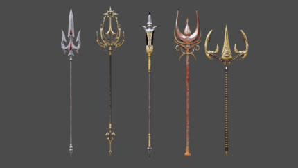 5 Trident Pack — Ceremonial and Combat Polearms