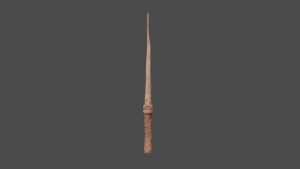 Wand of the Old Grove — Carved Wooden Spellcaster’s Tool