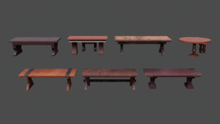 Rustic Tables Collection – 7 Stylized Wood Designs